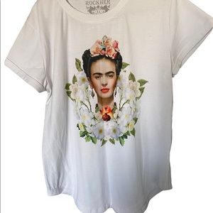 White Frida kahlo shirt size small